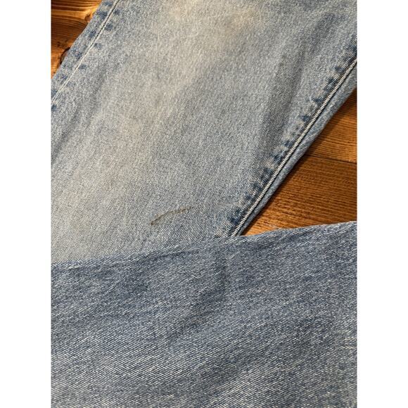 Levis 501 93 Jeans Men 32x32 Blue Premium Distress Denim Button Fly USA - Picture 6 of 9